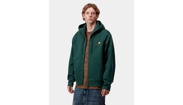 Суитчър Carhartt WIP Hooded American Script Jacket Зелено | I033063_05A_XX, 3