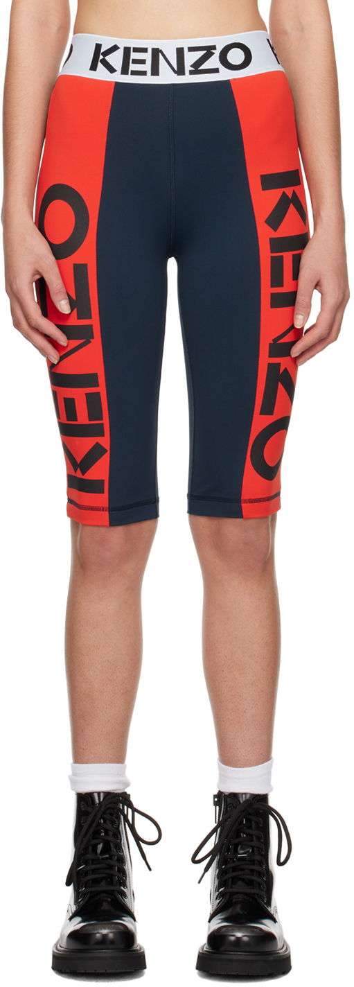Къси панталони KENZO Paris Printed Shorts Тъмно синьо | FD52PA7044SN, 0