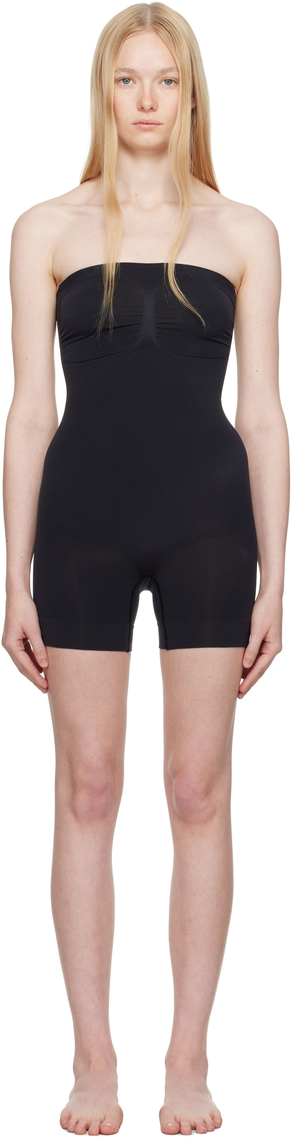 боди SKIMS SKIMS Seamless Sculpt Strapless Shortie Bodysuit Черно | BD-MDT-2914, 0