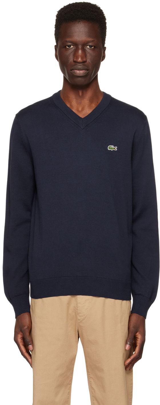 Пуловер Lacoste V-Neck Crewneck Тъмно синьо | AH1951, 0