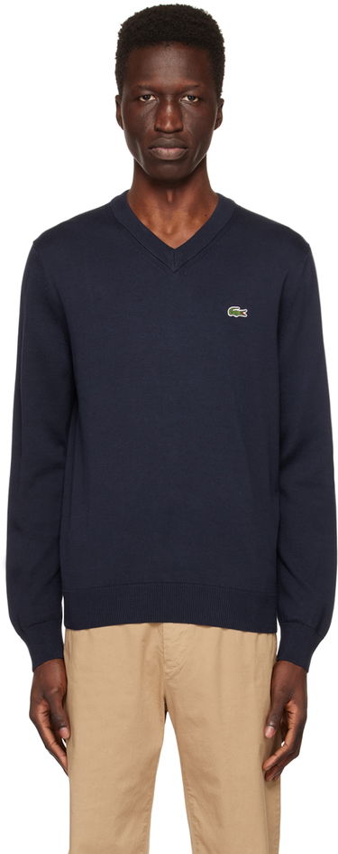 Пуловер Lacoste V-Neck Crewneck Тъмно синьо | AH1951, 0