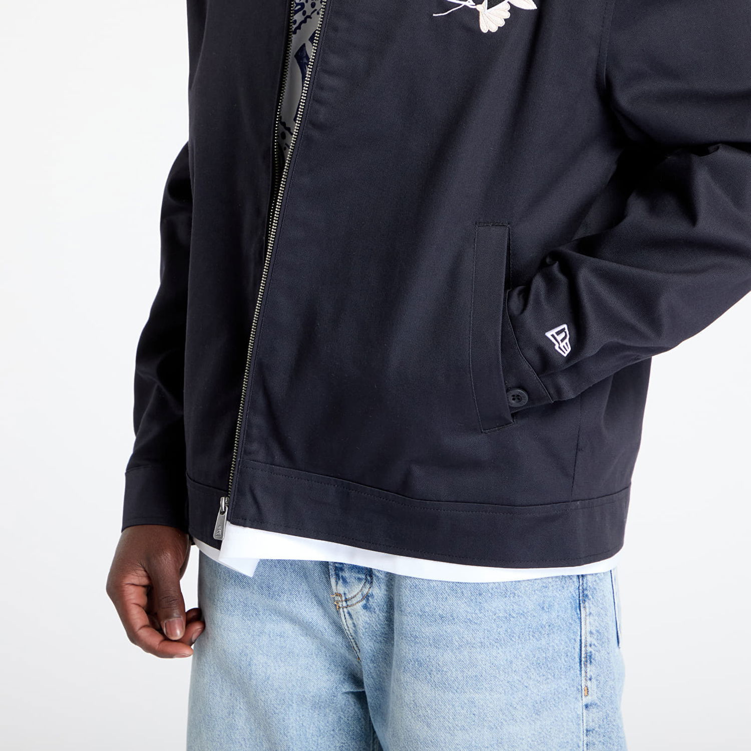 Яке New Era New Era New York Yankees MLB Collared Jacket Тъмно синьо | 60667816, 1