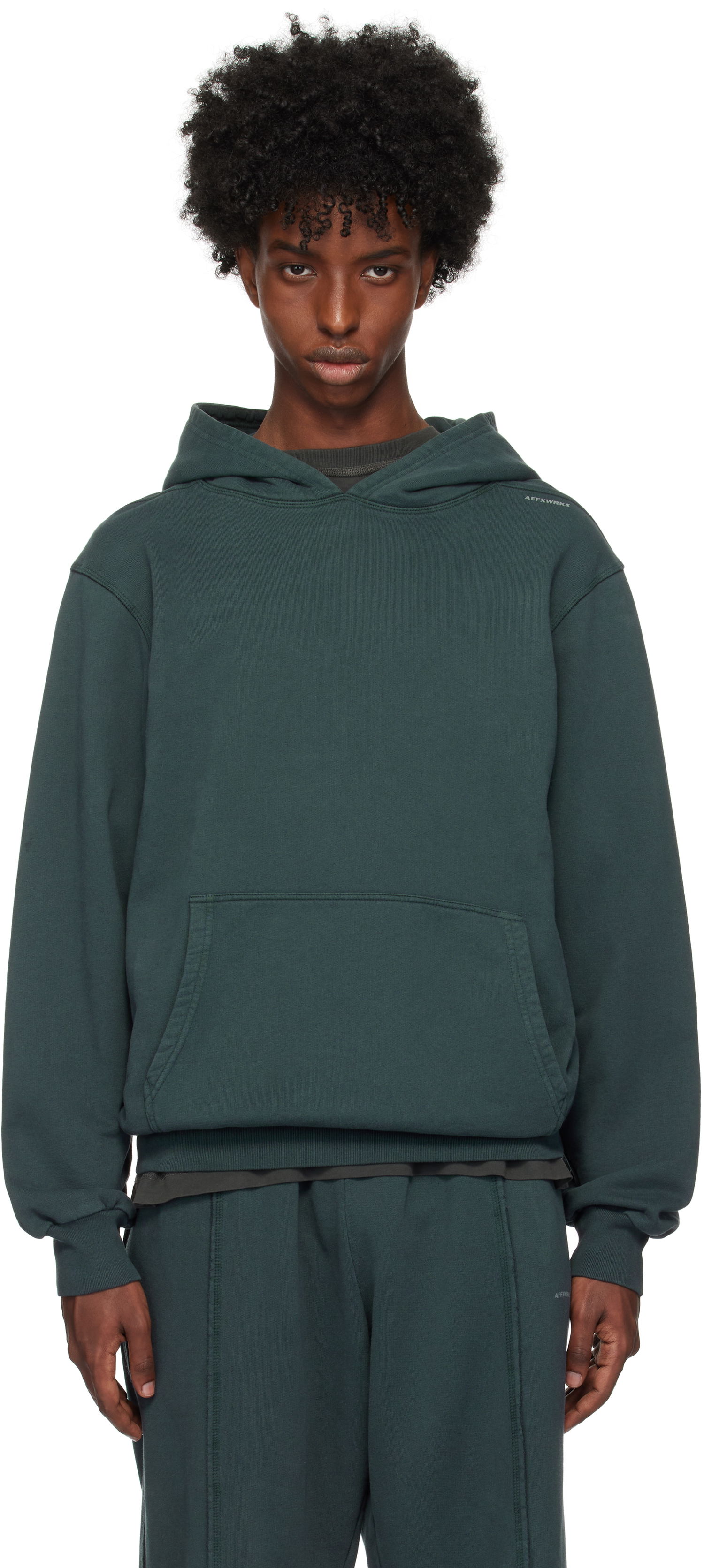 Суитчър AFFXWRKS WRKS Hoodie Зелено | FW24HO01V1, 0