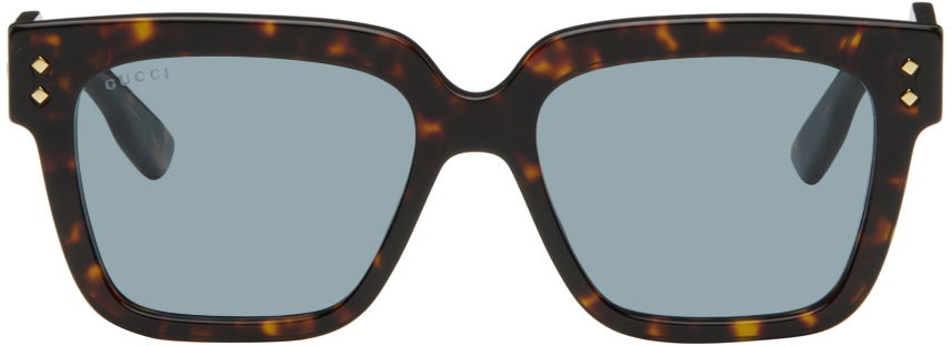 Слънчеви очила Gucci Square Кафяво | GG1084S-002, 0