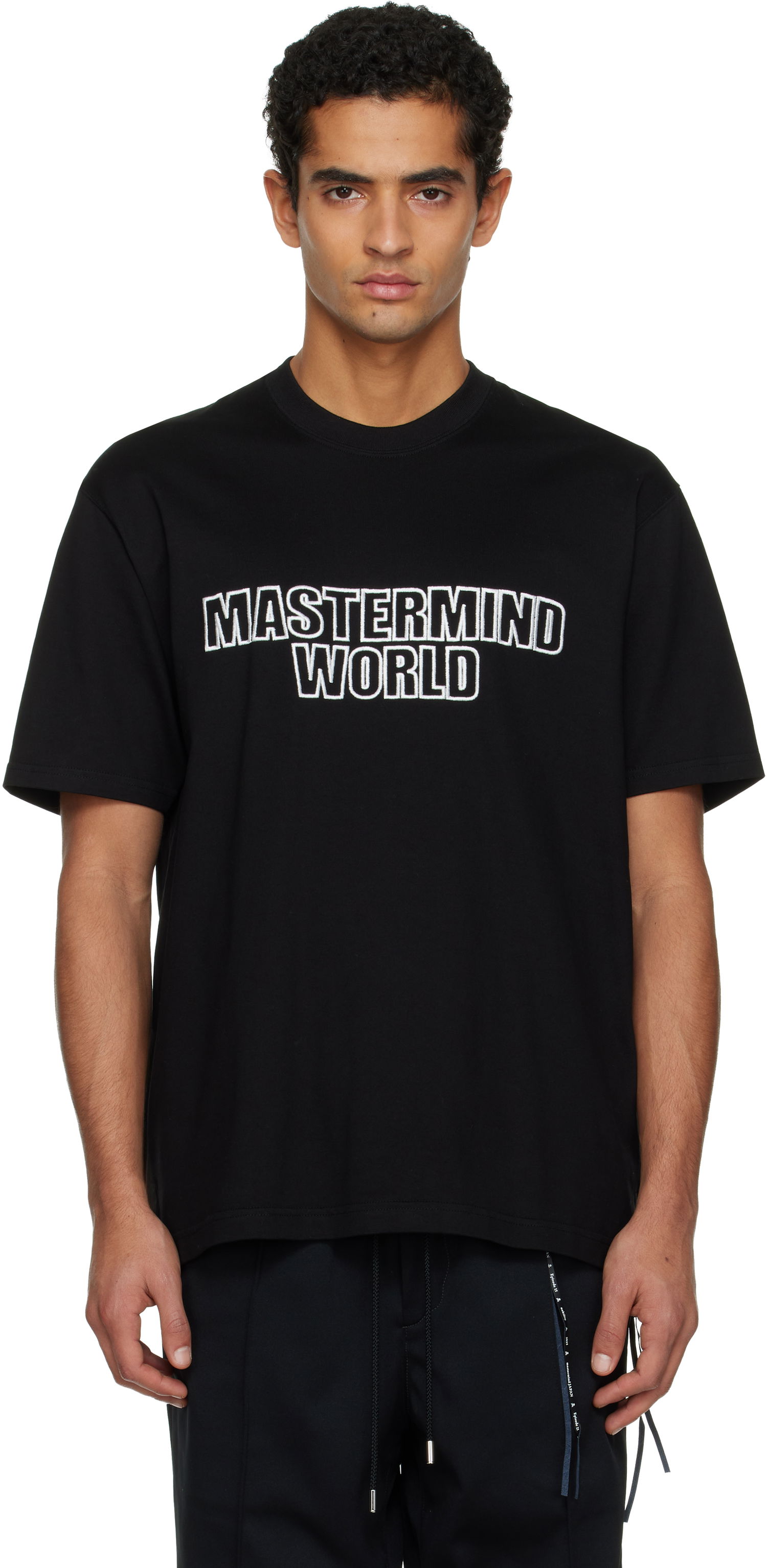 Тениска Mastermind WORLD MASTERMIND WORLD 3D Logo SS T-Shirt Черно | MW25S15-TS053-011, 0