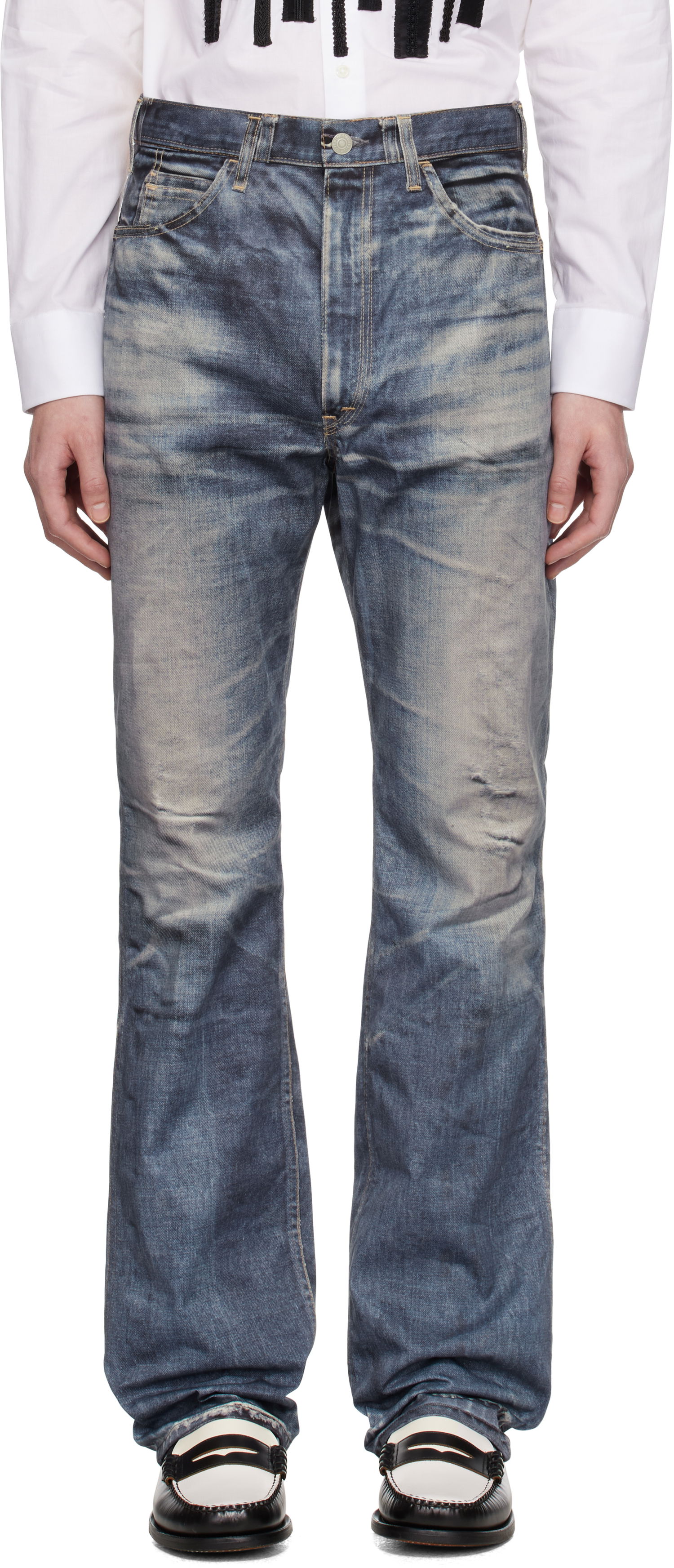 Дънки Junya Watanabe Junya Watanabe Levi's Edition Denim Trousers Синьо | WO-P918-100, 0