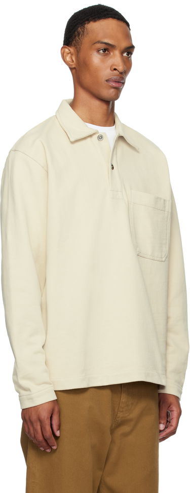 Поло тениска NORSE PROJECTS Norse Projects Fraser Relaxed Organic Loopback Long Sleeve Polo Бежово | N20-1377, 1