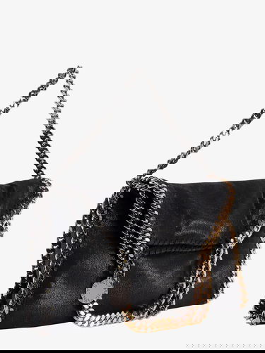 Дамска чанта Stella McCartney Falabella Shaggy Deer Faux Leather Mini Tote by Stella McCartney Черно | 234387W700011000, 3