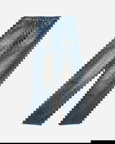 Дънки Maison Margiela Wide-Leg Washed Denim Jeans Синьо | SH0LA0024 962, 1