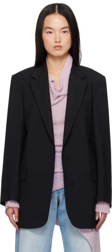 Яке Dries Van Noten Dries Van Noten Wool & Mohair Blazer Черно | 251-010402-1381, 0