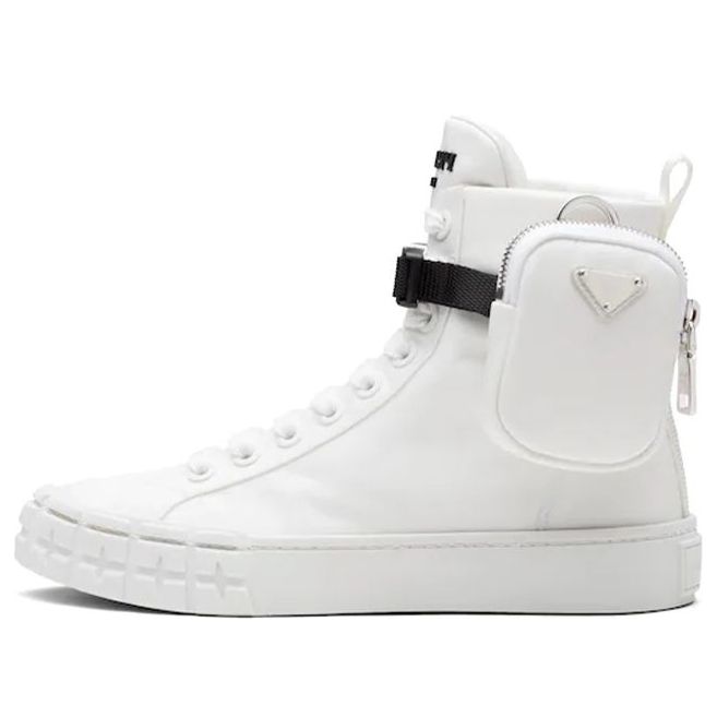 Кецове и обувки Prada Prada Wheel Re-Nylon Hight Бяло | 1T551M_1YFL_F0009_F_035