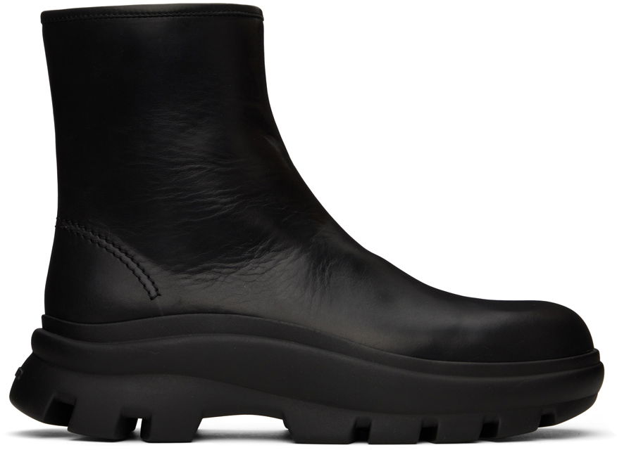 Кецове и обувки Jil Sander Jil Sander Zip Boots Черно | J33WU0007_P4942, 0