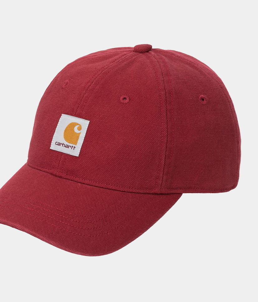 Шапка с козирка Carhartt WIP Carhartt WIP Selby Canvas Cap Бургунди | I035414_1