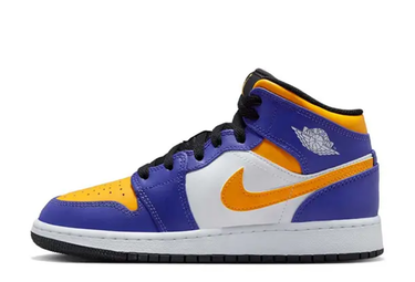 Кецове и обувки Jordan Air Jordan 1 Mid "Lakers" Лилаво | dq8423-517, 1