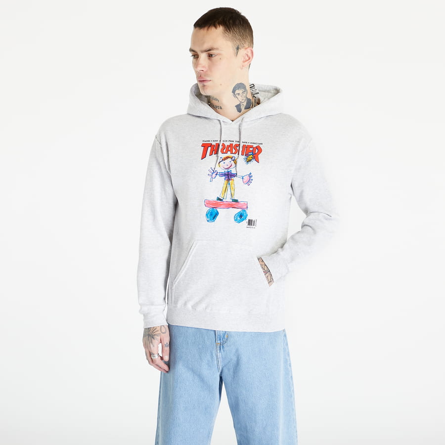 Суитчър Thrasher Kid Cover Hoodie Сиво | 145215, 0