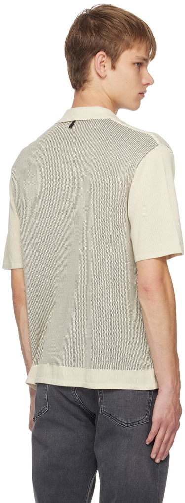 Риза rag & bone Harvey Striped Knitted Shirt Бяло | MBS22S013KI13, 2