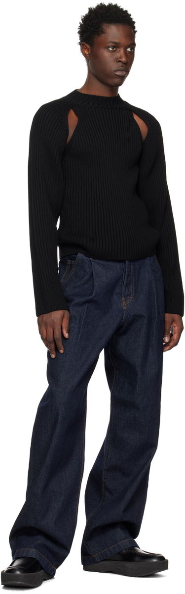 Пуловер Jean Paul Gaultier Cutout Ribbed Sweater Черно | 22/09-U-PL023-M038, 3