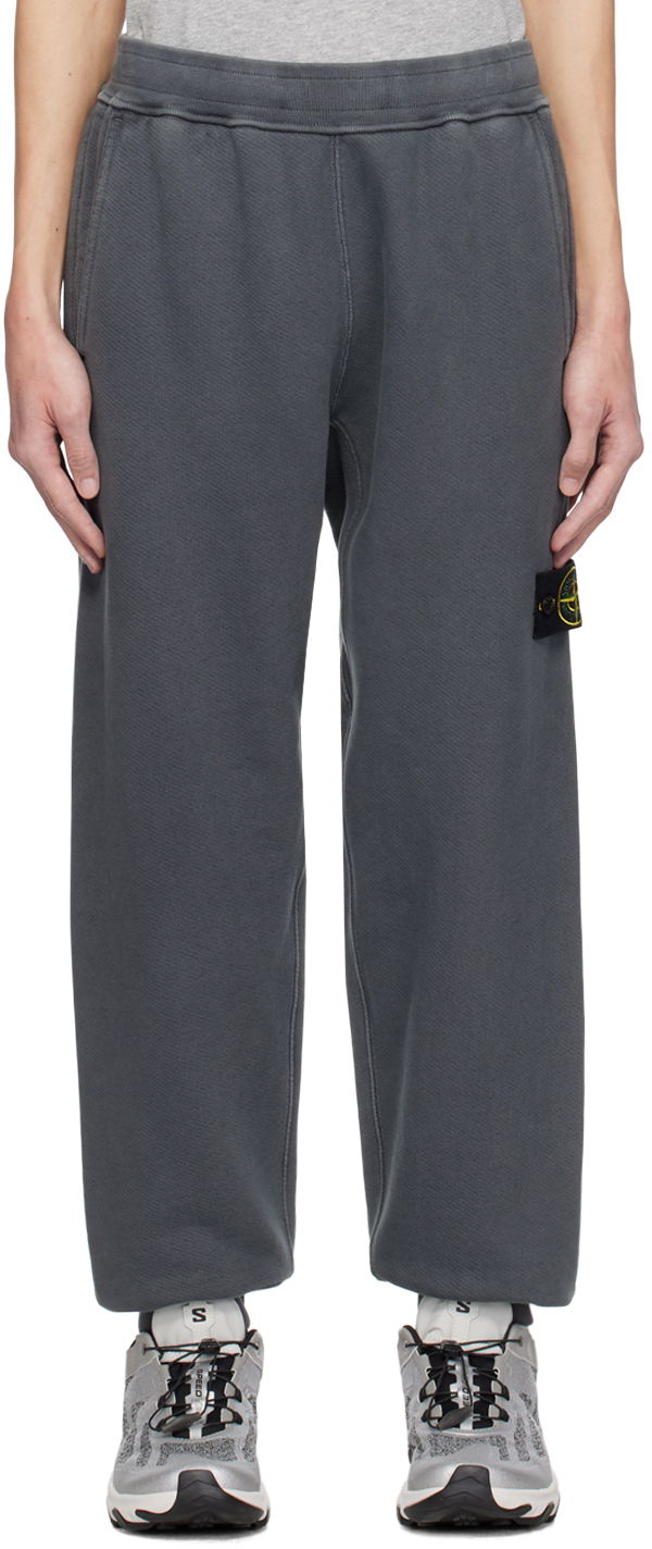 Спортни панталони Stone Island Garment-Dyed Sweatpants Сиво | 791566355, 0