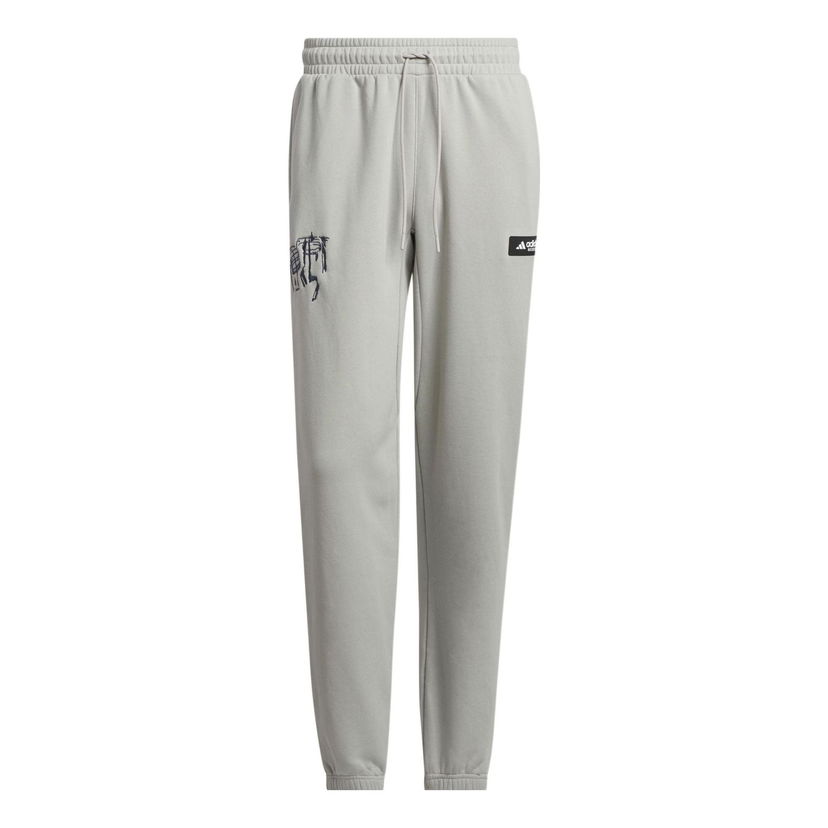 Спортни панталони adidas Originals Men's Fleece Graphic Sweatpants Сиво | IA2000