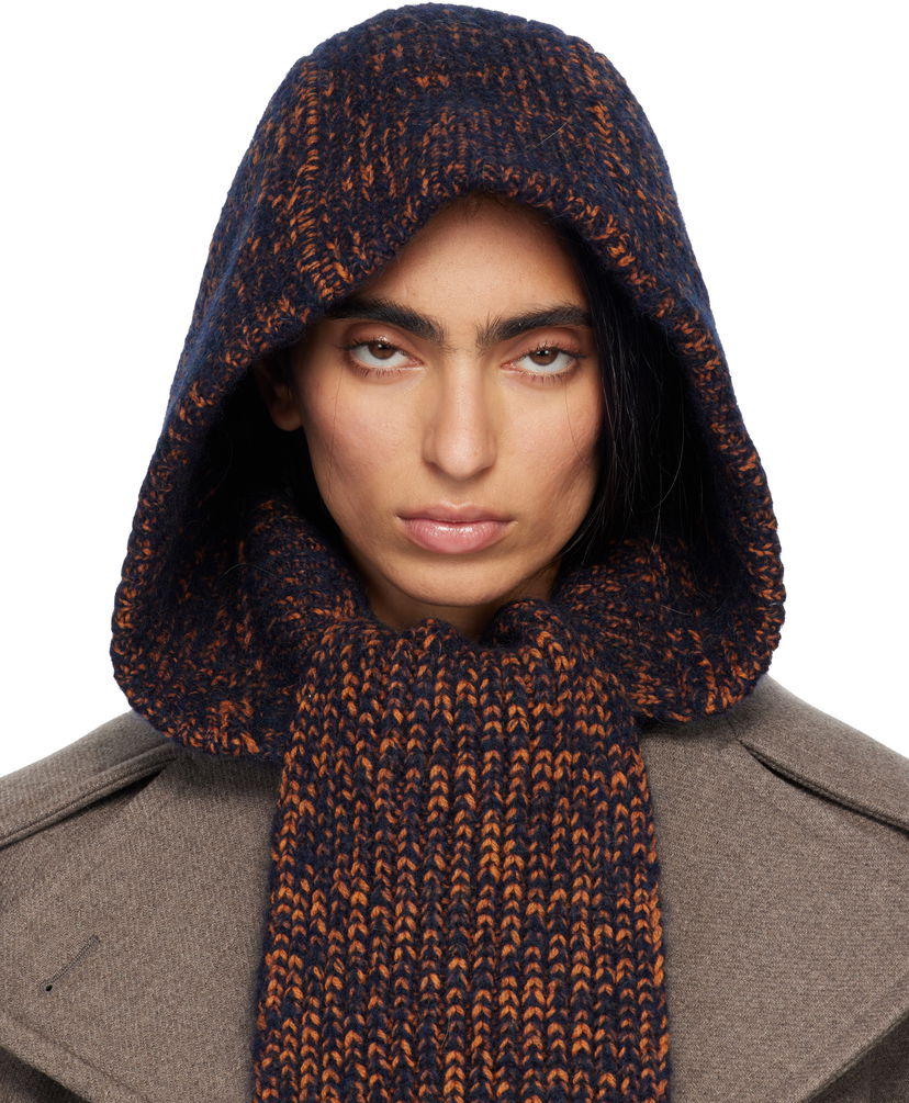 Шал Dries Van Noten Dries Van Noten Hooded Wool Scarf Многоцветен | 252-011231-2725