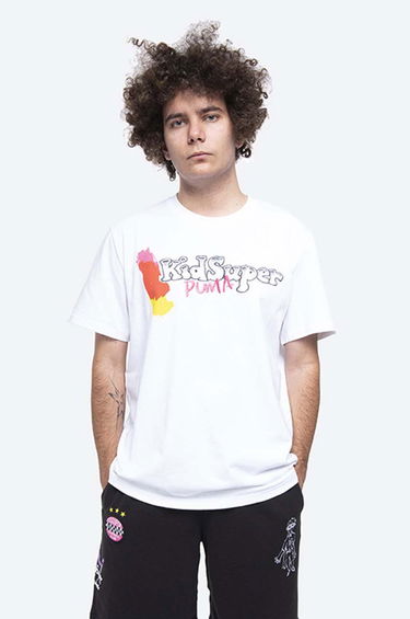 Тениска Puma Studio Print T-Shirt Бяло | 530410.02, 0