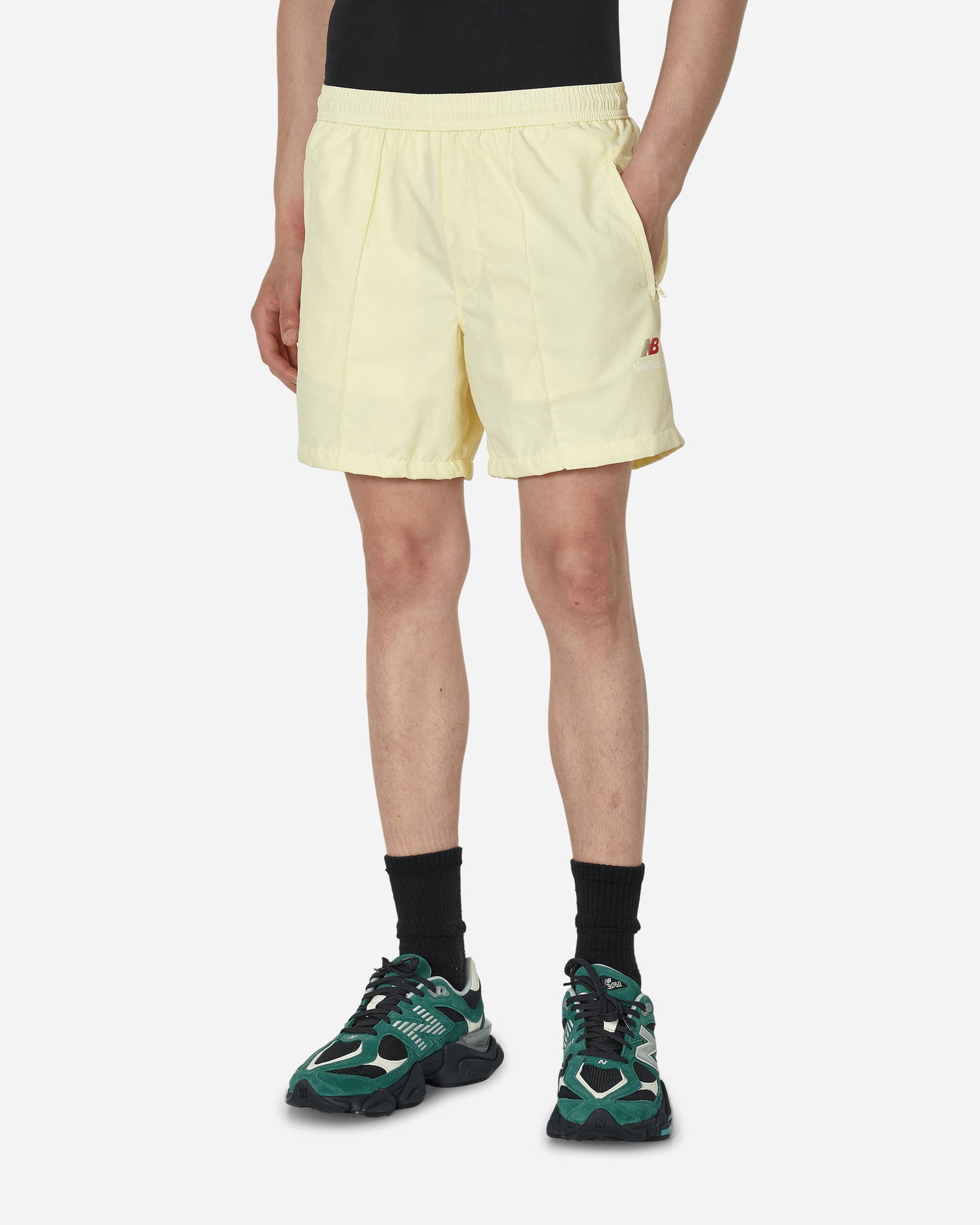 Къси панталони New Balance Made in USA Pintuck Short Бежово | MS31541-DGL, 1