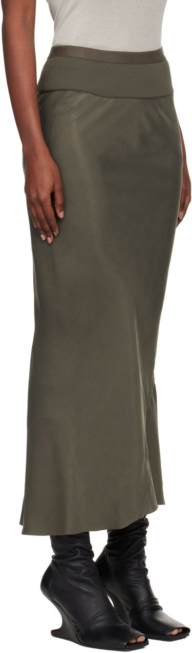 Пола Rick Owens Concordians Calf Bias Midi Skirt Зелено | RP02E4334 HSCH, 1