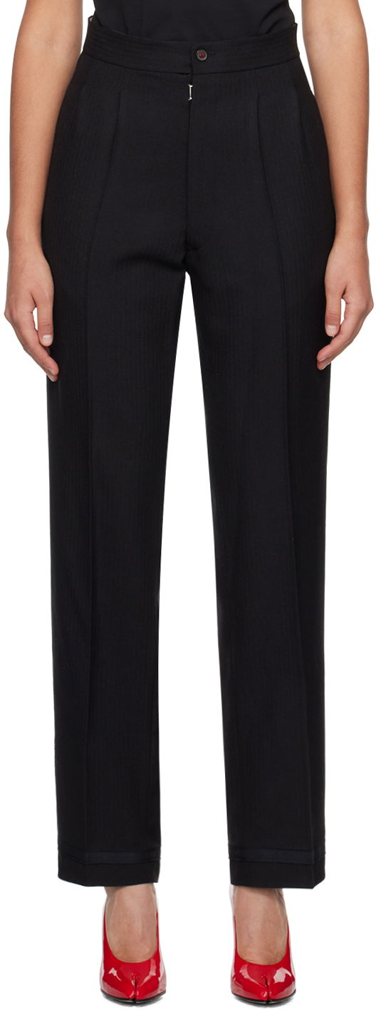 Панталони Maison Margiela Creased Formal Trousers Черно | SI0KA0005 S60307, 0