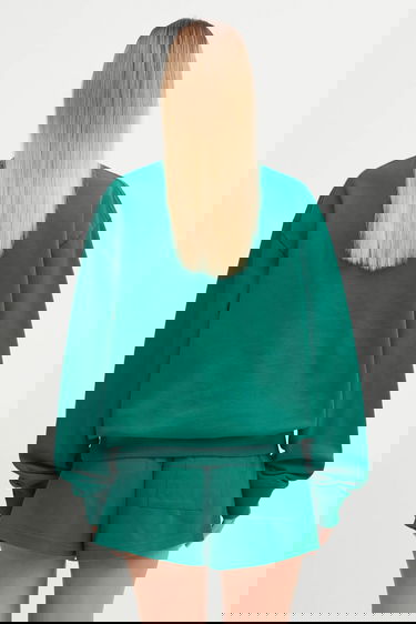 Суитчър Sporty & Rich New York Tennis Club Graphic Print Sweatshirt Зелено | ST071621402GR03, 5