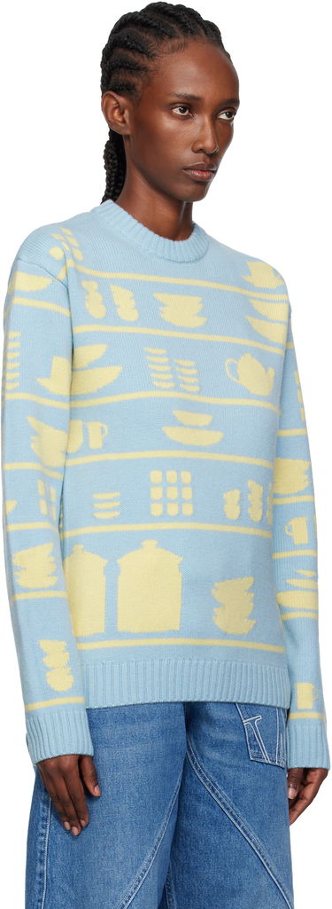 Пуловер JW Anderson JW Anderson Crockery Jacquard Sweater Многоцветен | KW1490-YN0379, 1
