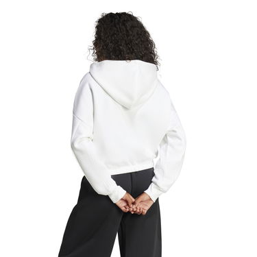 Суитчър adidas Performance Cropped Hoodie Бяло | JE0137, 2