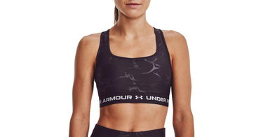 Сутиен Under Armour Crossback Mid Emboss Bra Черно | 1378815-541, 1
