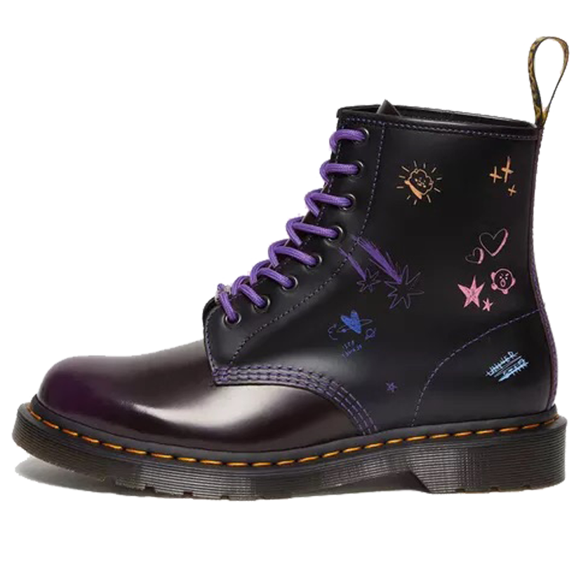 Кецове и обувки Dr. Martens BT21 1460 Doodle Leather Boots Лилаво | 30069511