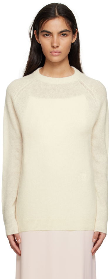 Пуловер TOTEME TOTEME Monogram Knit Sweater Бяло | 232-5153-306, 0