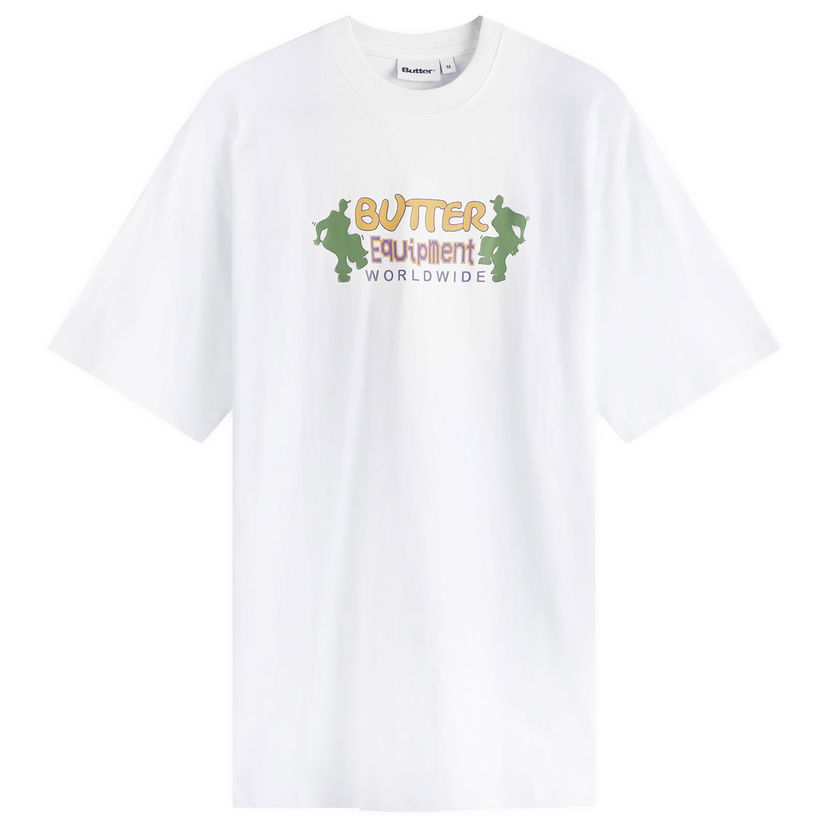 Тениска Butter Goods Breaker T-Shirt Бяло | BGQ224D10201