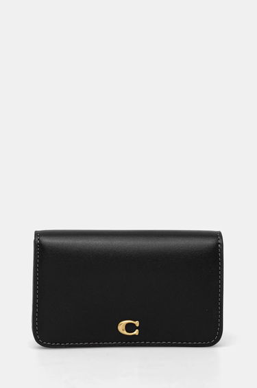 Портфейл Coach Leather Slim Fold Wallet Черно | CR990, 0