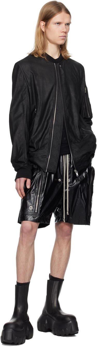 Яке бомбър Rick Owens Rick Owens Hollywood Classic Flight Leather Jacket Черно | RU01E5778 LBA, 3