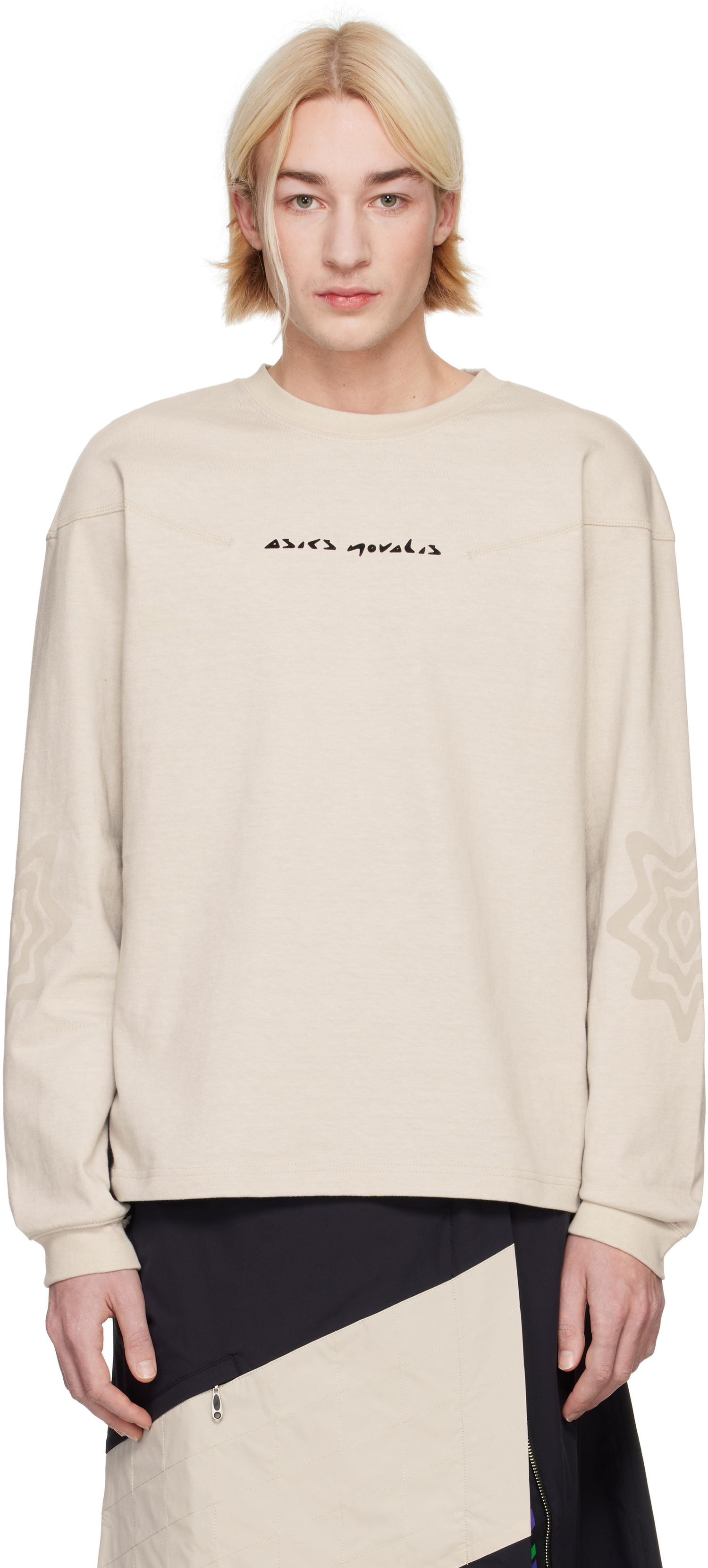 Суитчър Asics Bixance Long Sleeve T-Shirt Бежово | 2203A305, 0