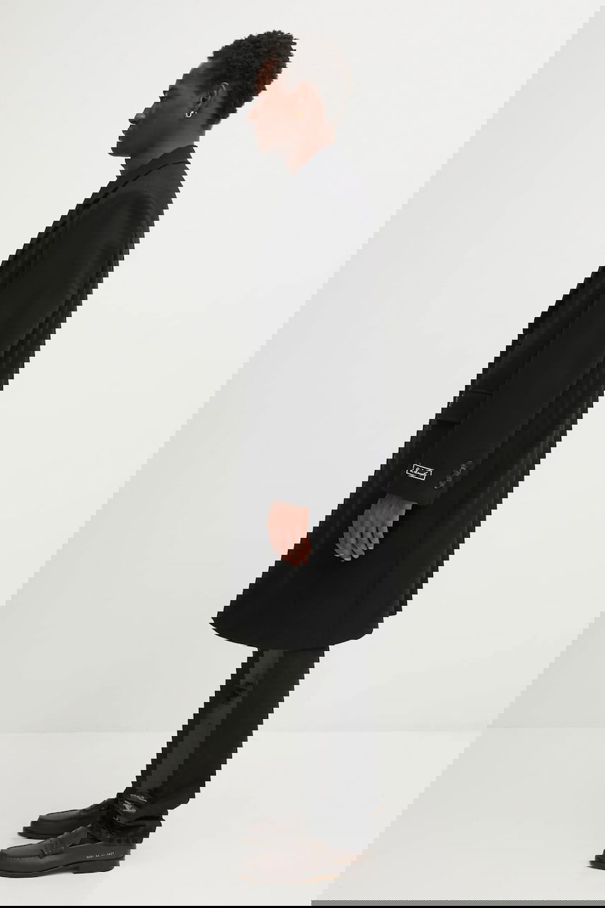 Палта Lacoste Wool Blend Coat Черно | BH5935, 1