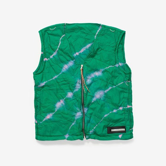 Жилетка Aries Tie-due Padded Liner Gilet Зелено | SSAR71130-PKA, 0