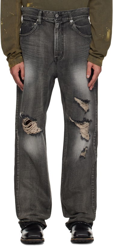 Дънки We11done We11done Ripped Jeans Сиво | WD-DP1-25-339-M-BK, 0