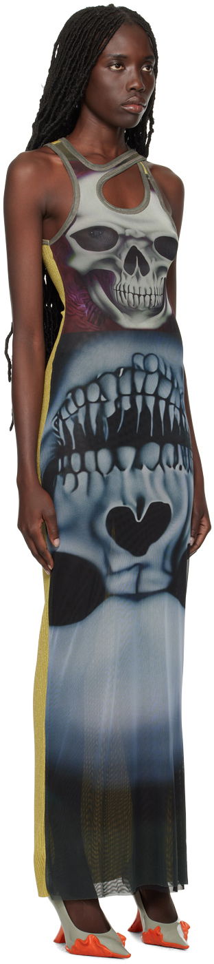 Pокля Ottolinger Ottolinger Printed Mesh Maxi Dress Многоцветен | 102703, 1
