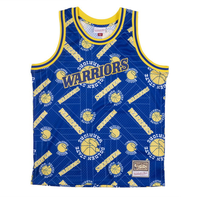 Фланелка Mitchell & Ness Golden State Warriors Swingman Jersey Синьо | MSPOBW19081-GSWPTNY, 1