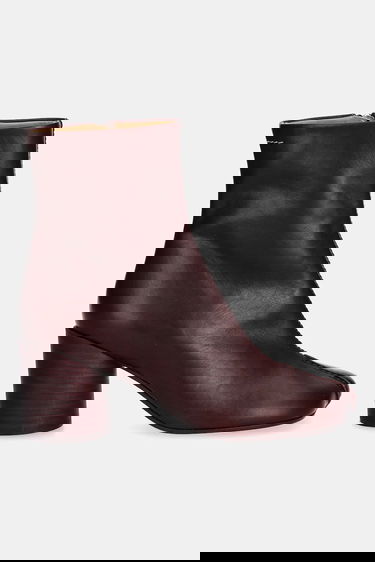Кецове и обувки Maison Margiela MM6 Maison Margiela Heeled Ankle Boots Бургунди | S59WU0260.P5000.T2353, 1