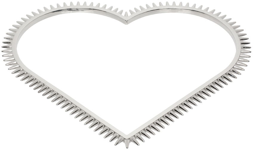 Гривна We11done We11done Spike Heart Arm Cuff Металик | WD-AJ1-23-533-U-SV, 0