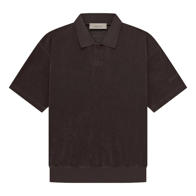 Поло тениска Fear of God Essentials Terry Polo Shirt Кафяво | FOG-SS23-341