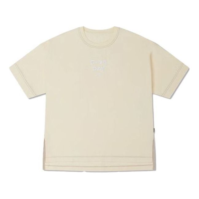 Тениска Converse Contrast Stitch Slit Logo T-Shirt Бежово | 10025874-A02