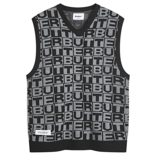 Goods Tiles Knitted Vest Black