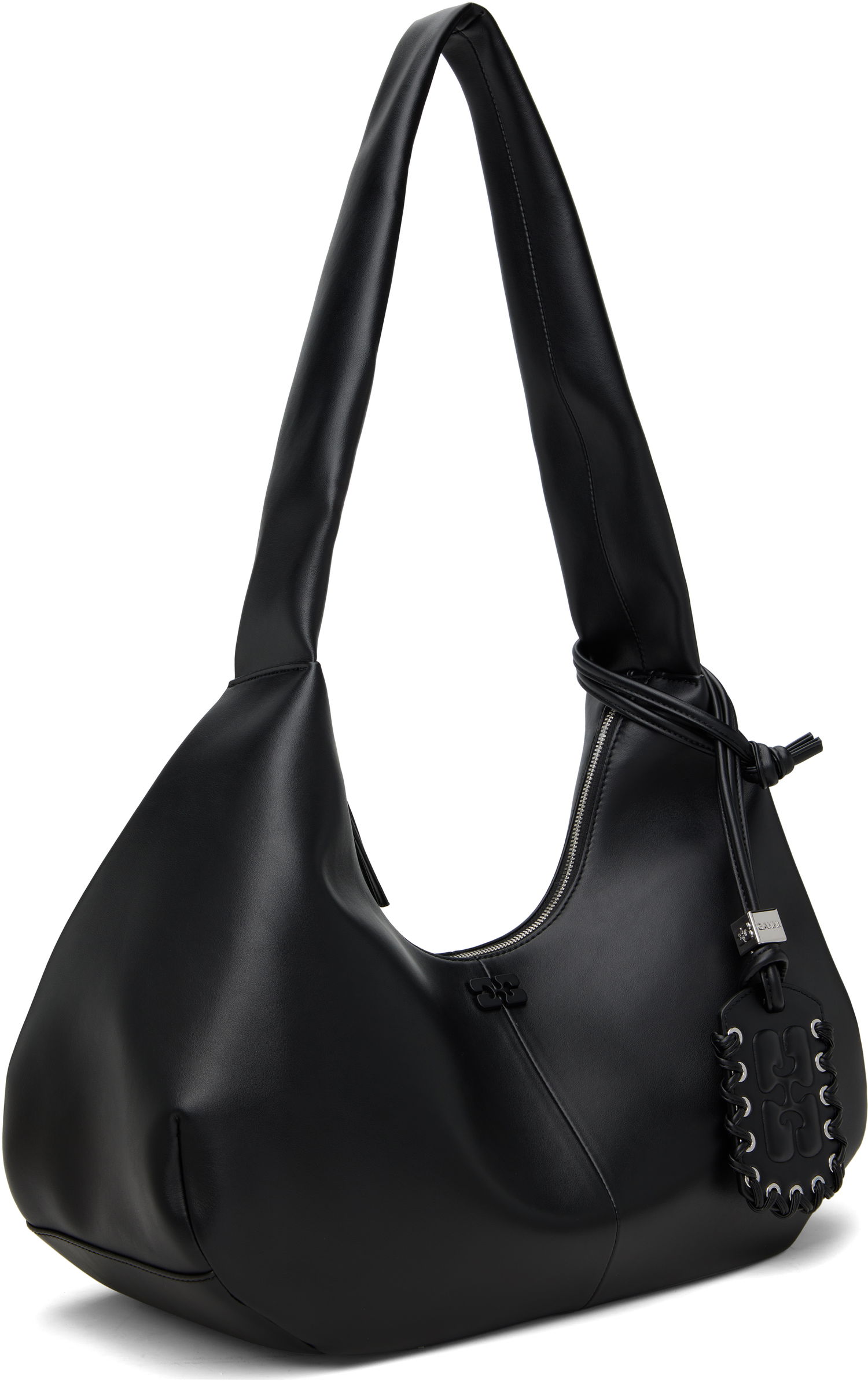 Чанта през рамо GANNI GANNI Medium Shoulder Bag Черно | A6837, 1