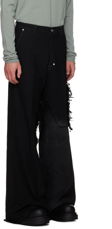 Дънки Rick Owens Concordians Joris Wide-Leg Distressed Jeans Черно | RR02E1308 BBCL, 1